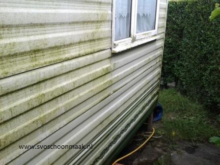 Caravan voor schoonmaak